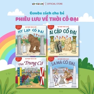 Combo sách song ngữ 4 cuốn Phiêu lưu về thời cổ đại siêu thú vị dành cho bé 6-10 tuổi