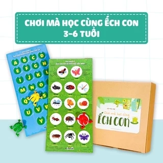 Đồ chơi thông minh cho bé CHƠI MÀ HỌC CÙNG ẾCH CON 3-6 tuổi Hộp Háo Hức