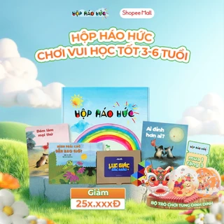 Hộp Háo Hức Chơi Vui Học Tốt Cho Bé 3-6 tuổi Gồm 3 Cuốn Sách Tranh Và 1 Trò Chơi Giáo Dục