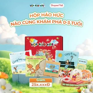 Hộp háo hức Nào Cùng Khám Phá cho bé 0 - 3 tuổi gồm 3 cuốn sách và bộ đồ chơi Xe Gì Thế Nhỉ?
