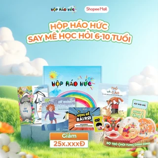 Hộp Háo Hức Say Mê Học Hỏi Cho Bé 6-10 tuổi Gồm 3 Cuốn Sách Và 1 Bộ Đồ Chơi Trí Tuệ