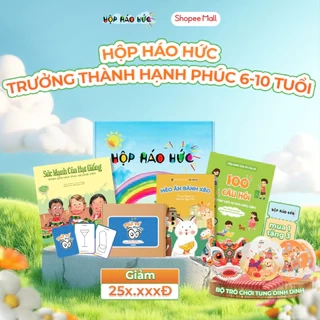 Hộp Háo Hức TRƯỞNG THÀNH HẠNH PHÚC 6-10T Bé Yêu Thích Văn Hóa Quê Hương Ứng xử văn minh