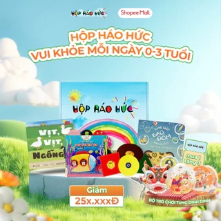 Hộp Háo Hức Vui Khoẻ Mỗi Ngày Cho Bé 0-3 Tuổi Gồm 3 Cuốn Sách Tranh Và 1 Bộ Trò Chơi Giáo Dục