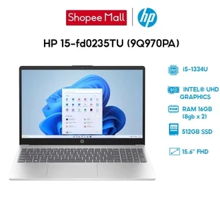 Laptop HP 15-fd0235TU 9Q970PA i5-1334U | 16GB | 512GB | Intel UHD Graphics | 15.6' FHD | Win 11