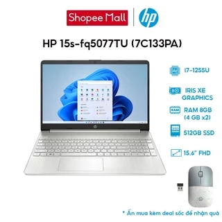 Laptop HP 15s-fq5077TU 7C133PA i7-1255U | 8GB | 512GB | 15.6' FHD | Win 11