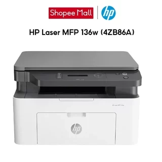 Máy in trắng đen đa chức năng HP Laser MFP 136w - 4ZB86A