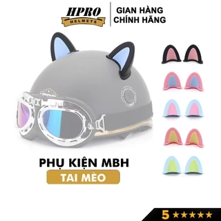 Tai mèo gắn mũ bảo hiểm cute, siêu dễ thương, phiên bản mới phối 2 màu độc lạ, phụ kiện mũ bảo hiểm Hpro Helmet