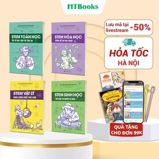 Sách - Bộ 4 Cuốn Stem Toán, Lý, Hóa, Sinh Dành Cho Học Sinh ̣̣(Lẻ Tùy Chọn)