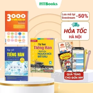 Sách -  Combo 3 Cuốn Tự Học Tiếng Hàn Dành Cho Người Mới Bắt Đầu (Combo/lẻ tùy chọn)
