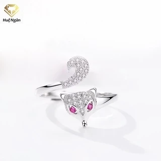 Nhẫn bạc Ý 925 Huệ Ngân - Hồ ly may mắn RR1617