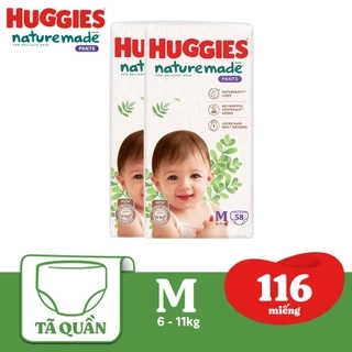 Combo 2 Tã quần Huggies Skincare Mega Jumbo M106/L96+8/XL84+4/XXL76+4
