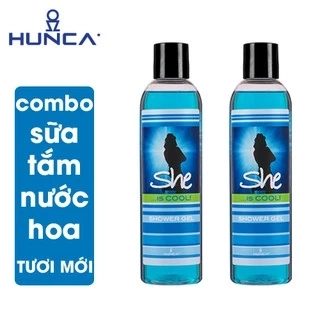 Sữa Tắm Nước Hoa Hương Thơm Quyến Rũ, Mềm Mịn HUNCA CARE 350ml