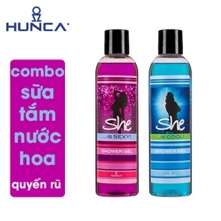Sữa Tắm Nước Hoa Quyến Rũ Hunca 700ML Combo