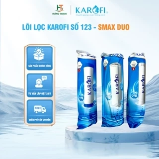 Bộ Lõi Lọc Smax Duo Karofi 123 Với Lõi Số 2 CTO (Lõi Lưới) Dùng Cho Các Dòng Máy Ss038, U03, U05, U95, P95, OP1310, O07