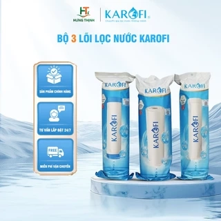 Combo 3 Lõi Lọc Nước 123 Karofi Dùng Cho Máy Lọc RO