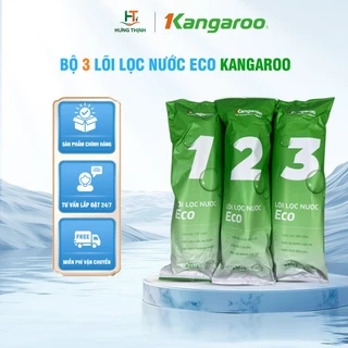 Combo 3 Lõi Lọc Thô Eco Kangaroo 10 inch Dành Cho Máy Lọc RO