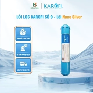 Lõi Lọc Karofi Số 9 (Lõi Nano Silver) Hỗ Trợ Tăng Chỉ Số pH, Tạo Nước Kiềm Tính Giúp Trung Hoà Axit