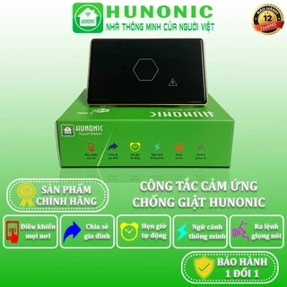 Công Tắc Cảm Ứng Wifi Thông Minh Hunonic, Giá Rẻ, Công Tắc Hẹn Giờ, Điều Khiển Từ Xa Qua Điện Thoại