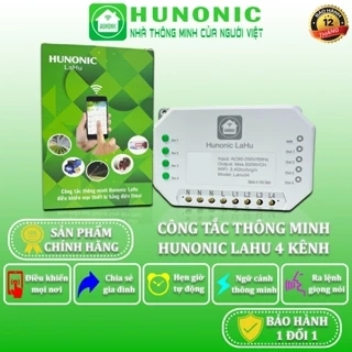 Công Tắc Wifi Lahu, Công Tắc Hẹn Giờ Không Cần Internet RTC Hunonic, Công Suất Lên Đến 4000W - LAHU