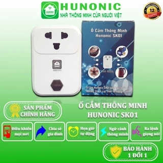 Ổ Cắm Wifi Thông Minh Hunonic, Ổ Cắm Hẹn Giờ Điều Khiển Từ Xa Bằng Điện Thoại - SK01