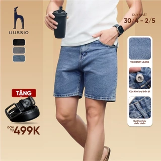 Quần Short nam BLUE JEAN cao cấp, trẻ trung, lịch lãm, chuẩn form - HUSSIO