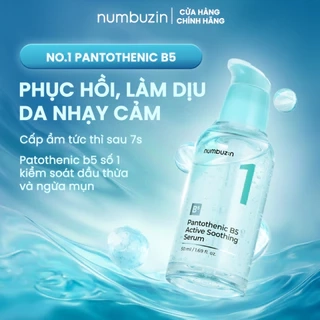 Serum Làm Dịu Da Hoạt Tính Numbuzin Pantothenic B5 Số 1 – Phục Hồi, Dưỡng Ẩm, Làm Mềm Da (50ml)