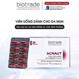 Viên Uống Giảm Mụn Biotrade Acnaut - Hỗ Trợ Ngừa Mụn, Thanh Lọc Da, Phù Hợp Mọi Loại Da