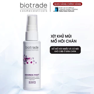 Xịt Khử Mùi & Kiểm Soát Mồ Hôi Chân Biotrade Odorex Foot Antiperspirant Spray 40ml – Khô Thoáng Suốt 48h