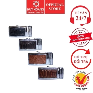 Đầu khóa da đà điểu Huy Hoàng 3,5 phân đầu trắng màu đen, nâu đất, vàng bò, nâu đỏ HP9401-02-03-04