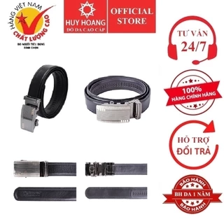Thắt lưng nam da bò 3,2P màu nâu HP4133 (đầu khóa giao ngẫu nhiên)