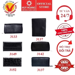 Ví nữ da bò nhiều loại màu đen HP3133-37-42-49-52-70