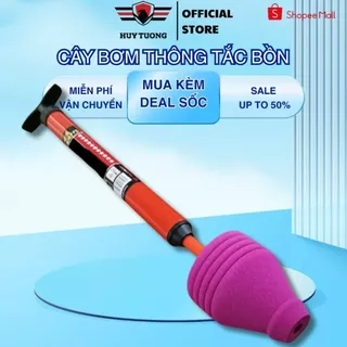 Cây bơm thụt ,cây thông bồn cầu bằng khí nén áp lực cao, thông tắc bồn cầu thoát nước sàn