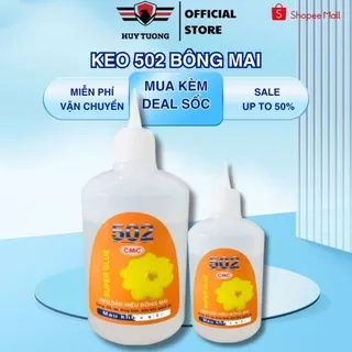 Keo dán sắt 502 bông mai chuyên dụng dán gỗ, sắt đa năng - HUY TUONG