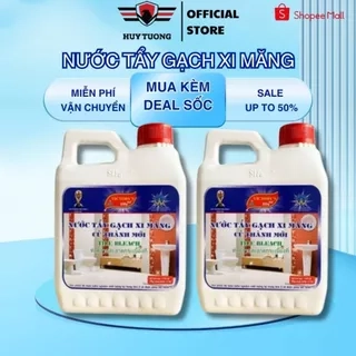 Nước lau gạch lau nền xi măng HUY TUONG 1100ml đa năng cao cấp.