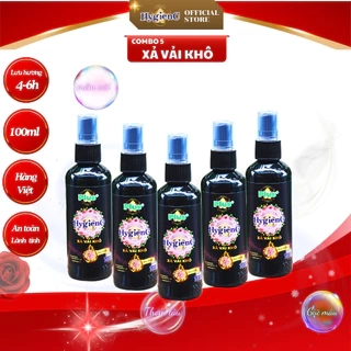 Nước xả vải khô HygienC Plus dạng xịt thơm quần áo - Dung tích 100ml - XVK5