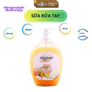 Sữa rửa tay HygienC giữ ẩm, khử mùi dung tích 500ml - HC5