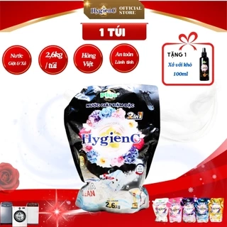 Túi nước giặt quần áo đậm đặc HygienC Plus+  Khối lượng 2.6Kg