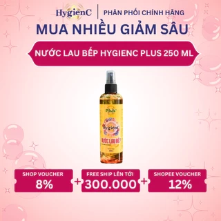 Nước Lau Bếp HygienC Hương Chanh & Baking Soda Chai 250ml/Chai