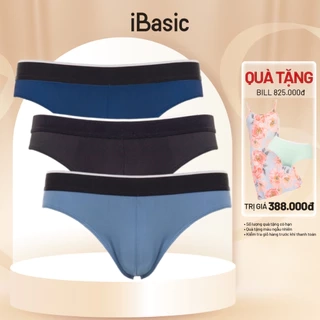 Combo 3 Quần lót nam thun lạnh iBasic brief poly co giãn thoải mái PANM006
