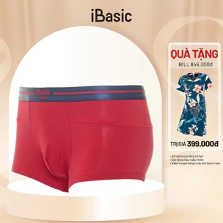 Quần lót nam cotton USA 100% boxer trunk kháng khuẩn gấp 3 lần iBasic PANM056