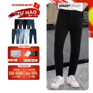 Quần jeans nam cao cấp ICONDENIM, quần bò smart fit tôn dáng , siêu co giãn 4 chiều, SMARTJEANS