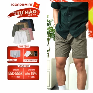 Quần Short Kaki Nam Garment Dye Form Regular QSID0230