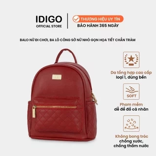Balo Nữ Thời Trang Cao Cấp IDIGO FBP2-4322, Balo Da Công Sở Chần Trám, Balo Đi Chơi Dạo Phố Đẹp