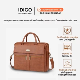 Túi xách Laptop nam nữ 15" ngăn kéo trước thanh lịch IDIGO MB2-6010-00