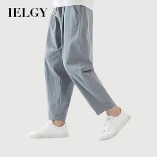IELGY quần crop quần rộng nam phong cách hàn quốc thẳng nhiều màu tùy chọn phần mỏng màu trơn