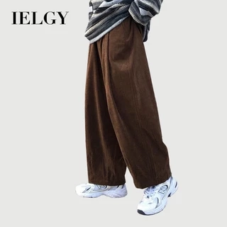 Quần vải nhung ống rộng phong cách Nhật Bản IELGY nam