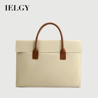 Túi xách máy tính nam công suất lớn IELGY dành cho doanh nhân màu trơn 15,6 inch