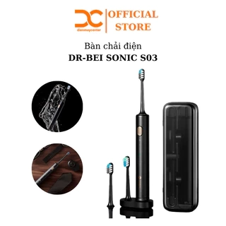 Bàn chải điện Sonic Electric Toothbrush DR.BEI BET-S03, 3 chế độ làm sạch, 3 đầu bàn chải - BH 3 tháng