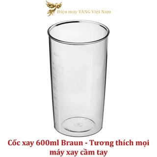Ly xay 600ml dành cho máy xay cầm tay Braun MQ5000 MQ5200 MQ5235 MQ5245 MQxxx
