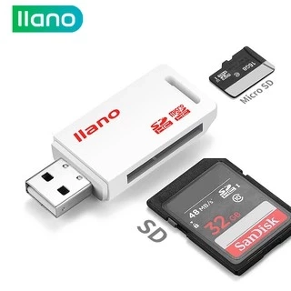 Đầu đọc thẻ nhớ USB LLANO TF/ SD 2 trong 1